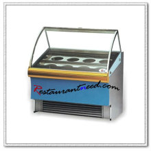 R055 buffet vitrine en acier inoxydable crème glacée